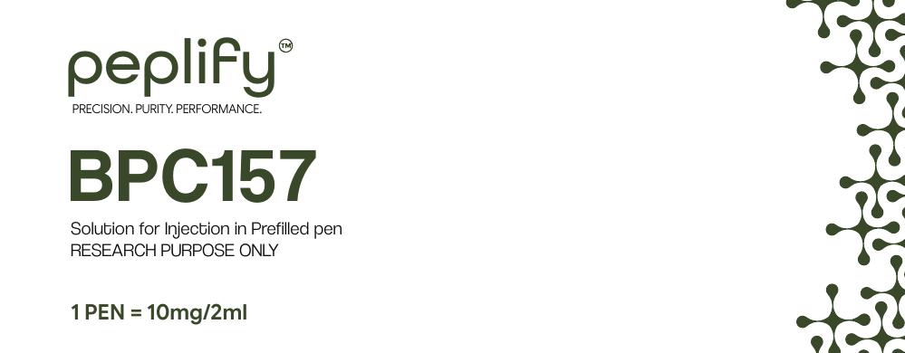 peplify BPC-157 + TB-500 research peptide prefilled pen box, 10mg + 10mg / 2mL