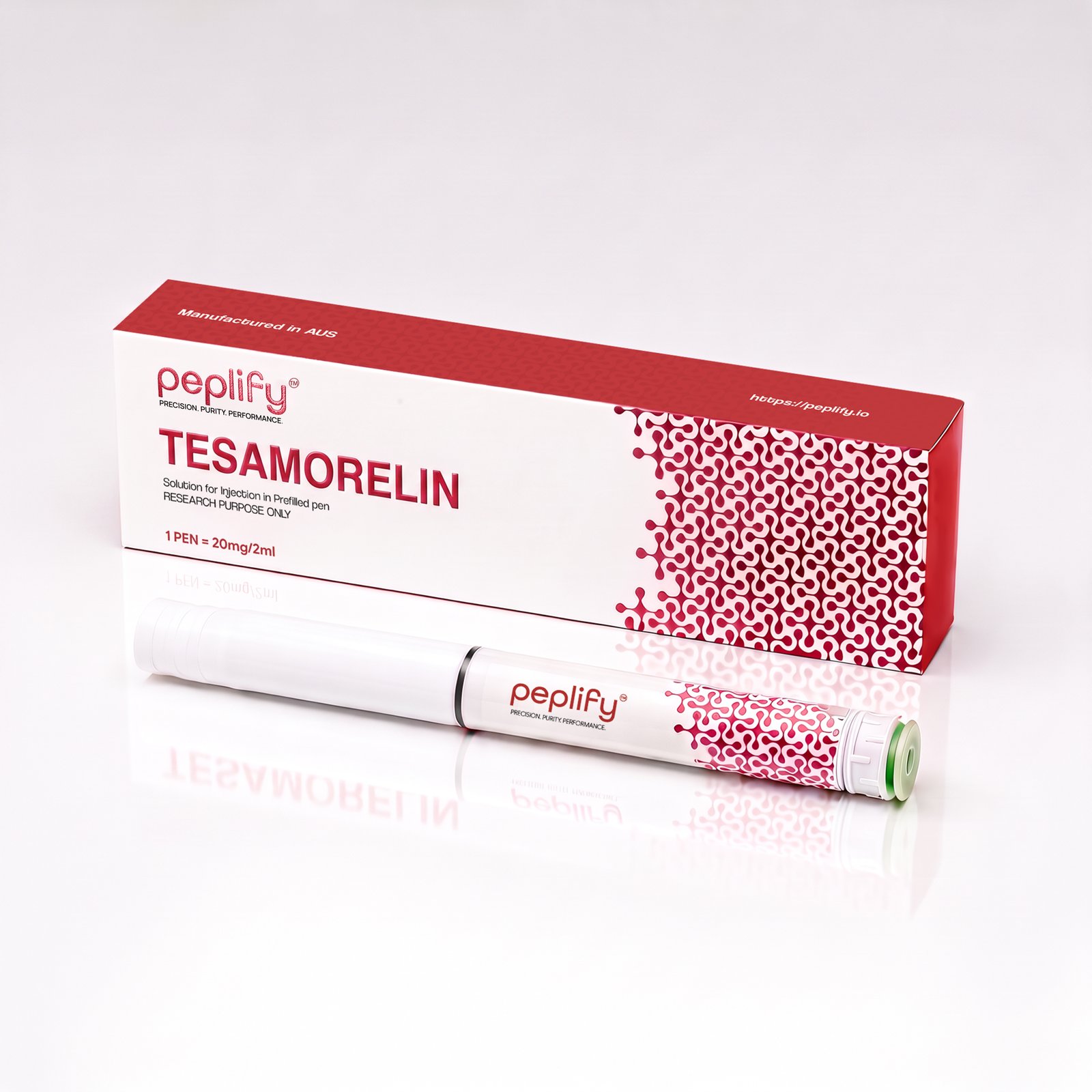 Tesamorelin 20 mg / 2 mL research peptide by peplify